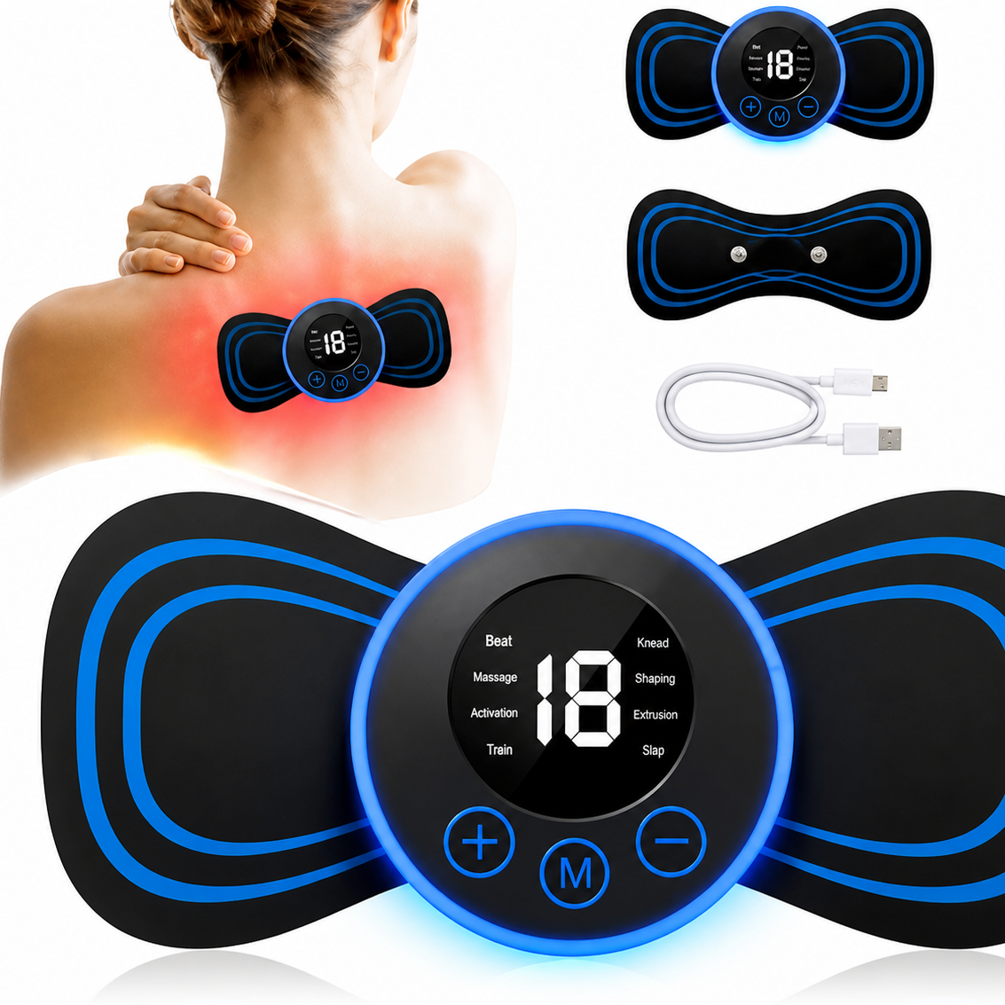 Kit Reductor 5 En 1 Con Electroestimulación | Reduce Medidas y Moldea Tu Cuerpo SIN Gym